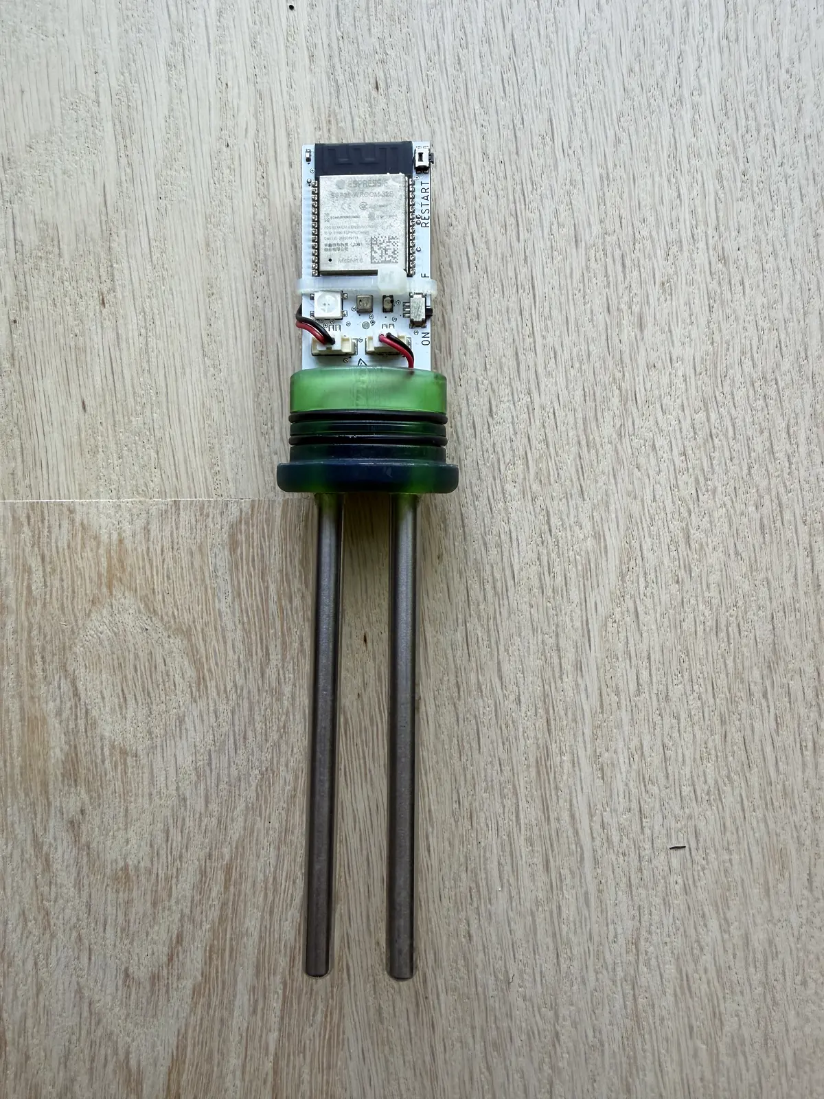 PlantSense custom PCB with ESP32 microcontroller